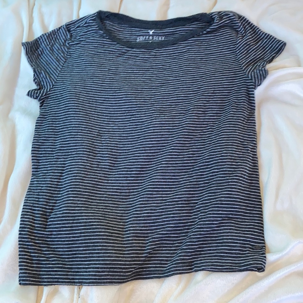 Soft & Sexy XS Grey Crop Top